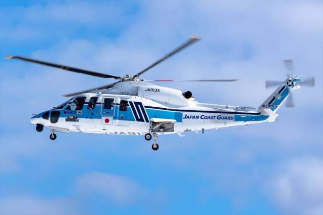 日本海上保安厅的s76搜救直升机