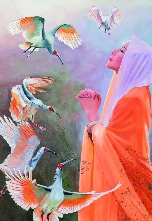 【展讯】"人与自然——晏子朱鹮主题油画展"在西安开幕