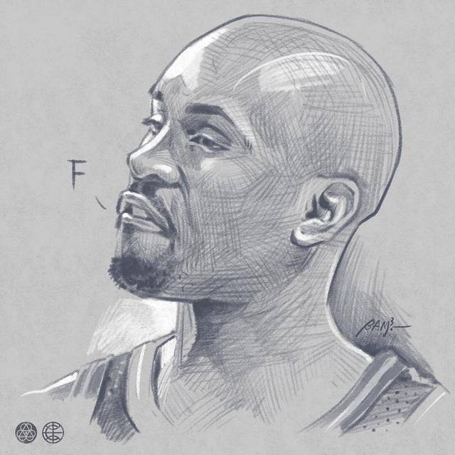 一组球星素描画,哪张是你的最爱?