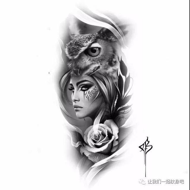 花臂素材手稿