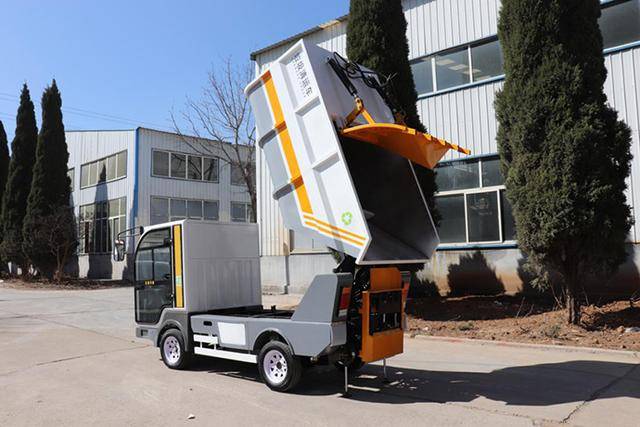 电动垃圾清运车,环卫物业小区垃圾转运车,环卫工人的好帮手