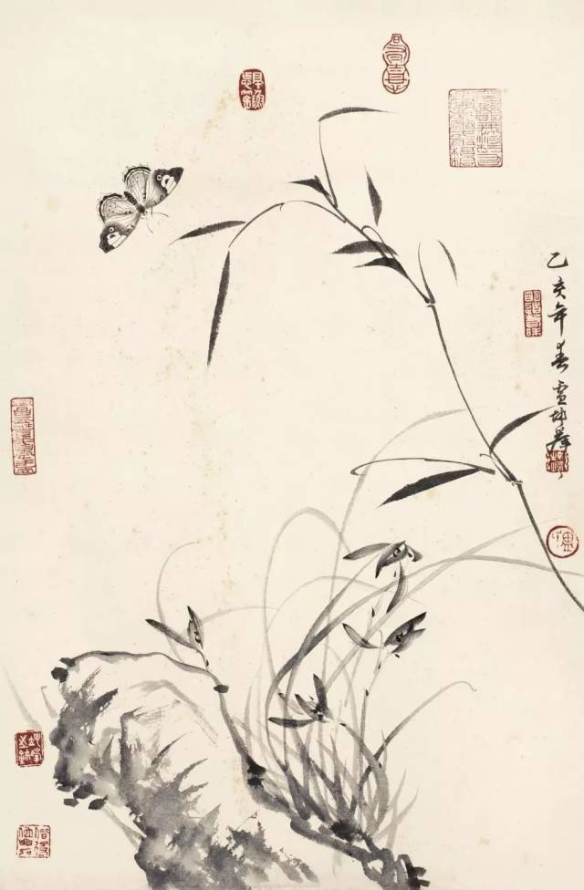 兰秀竹坚卢坤峰兰竹作品欣赏