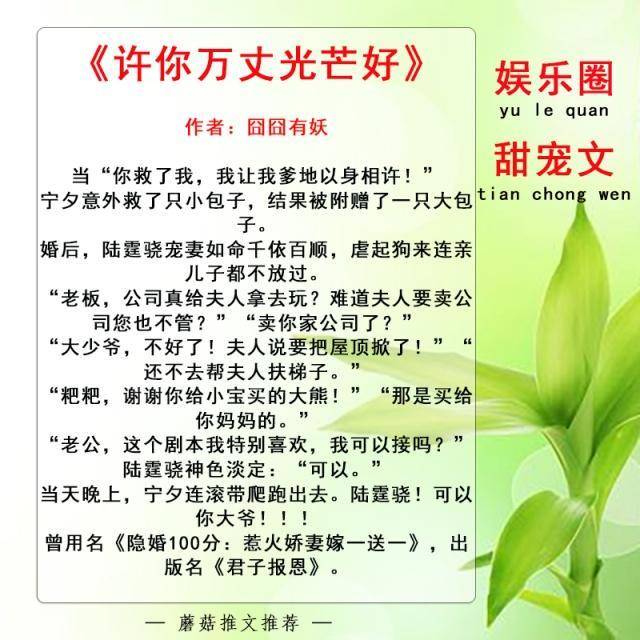 有隐婚梗的娱乐圈甜宠文,霸道总裁和当红女明星,超甜超苏超撩人