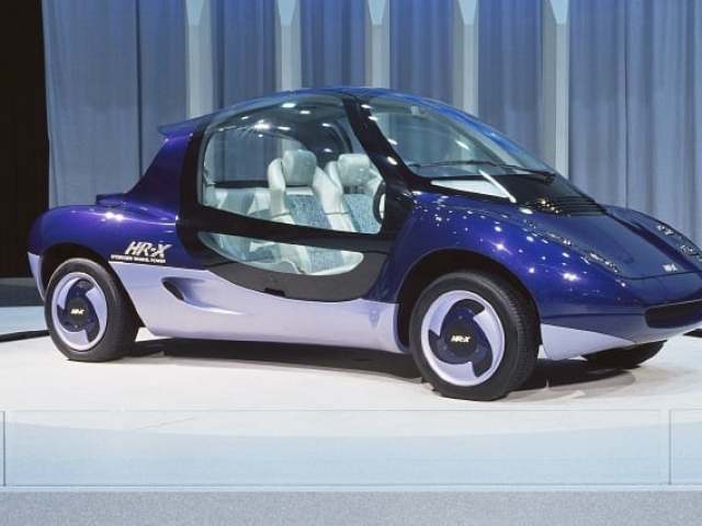 马自达生产的第一辆氢气转子引擎概念车 mazda hr-x 于1991