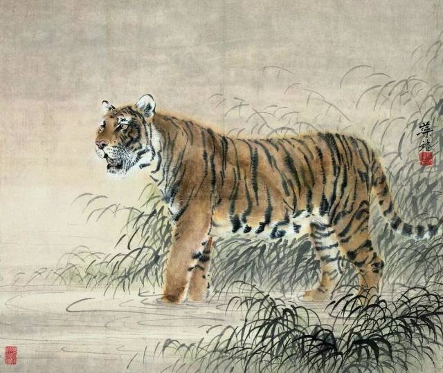 寅年に虎の絵でコロナよけ 廬承豪 虎の描き