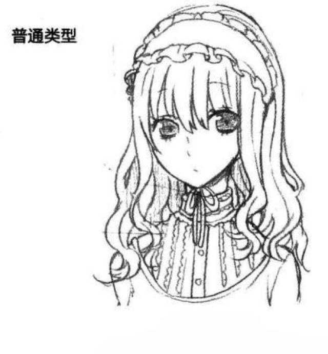 如何画动漫里面的女仆人物?