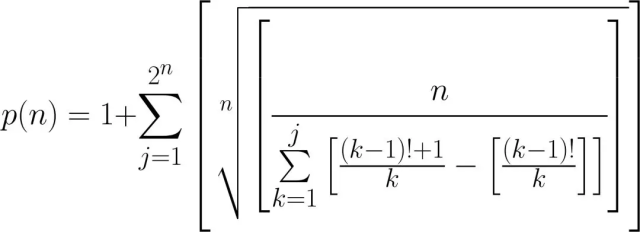 如假包换,这真的是素数的公式!