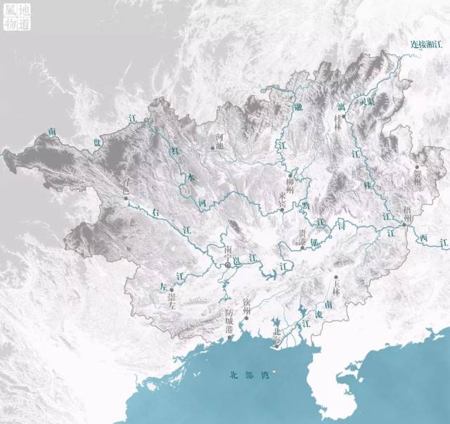 广西水系示意图绘图/刘昊冰