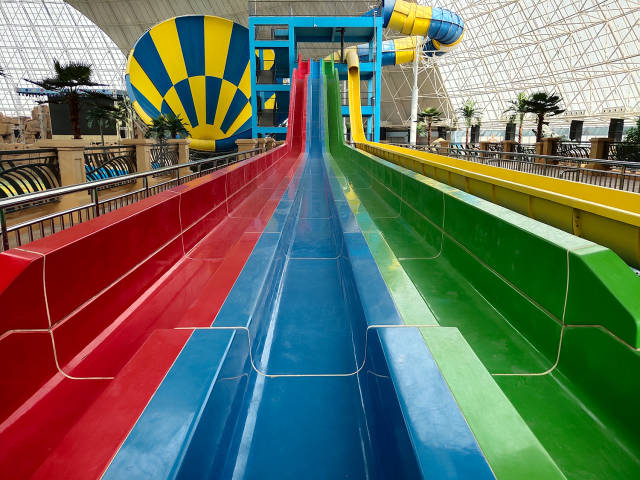 位于山东省滨州市惠民县滨惠大道附近的水上乐园整装待发期待与市民