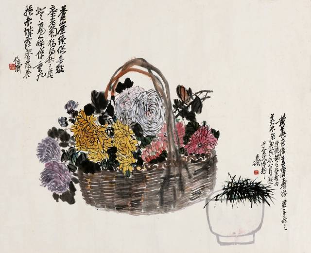 花海陵煙 吳昌碩