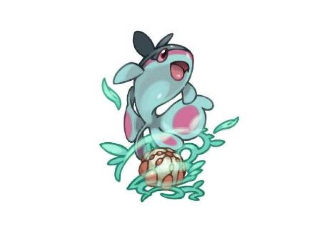 《精灵宝可梦》图鉴456:身体侧面能储存太阳光的精灵——荧光鱼_手机