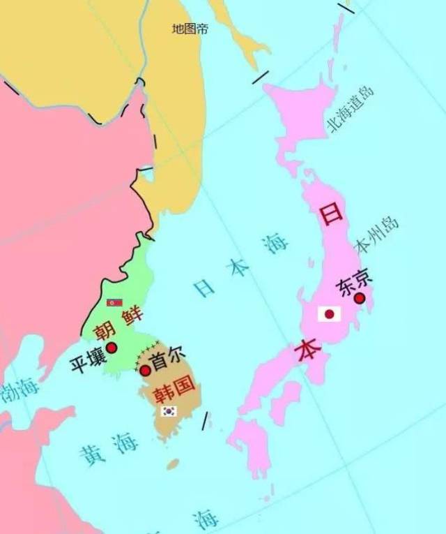 日本周围海域地图图片