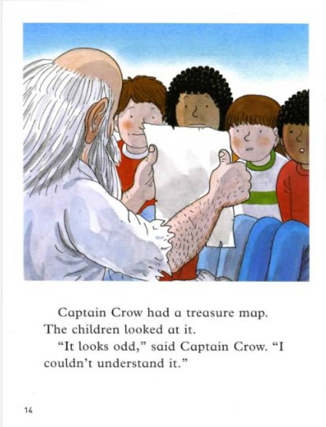 captain crow had   treasure map.