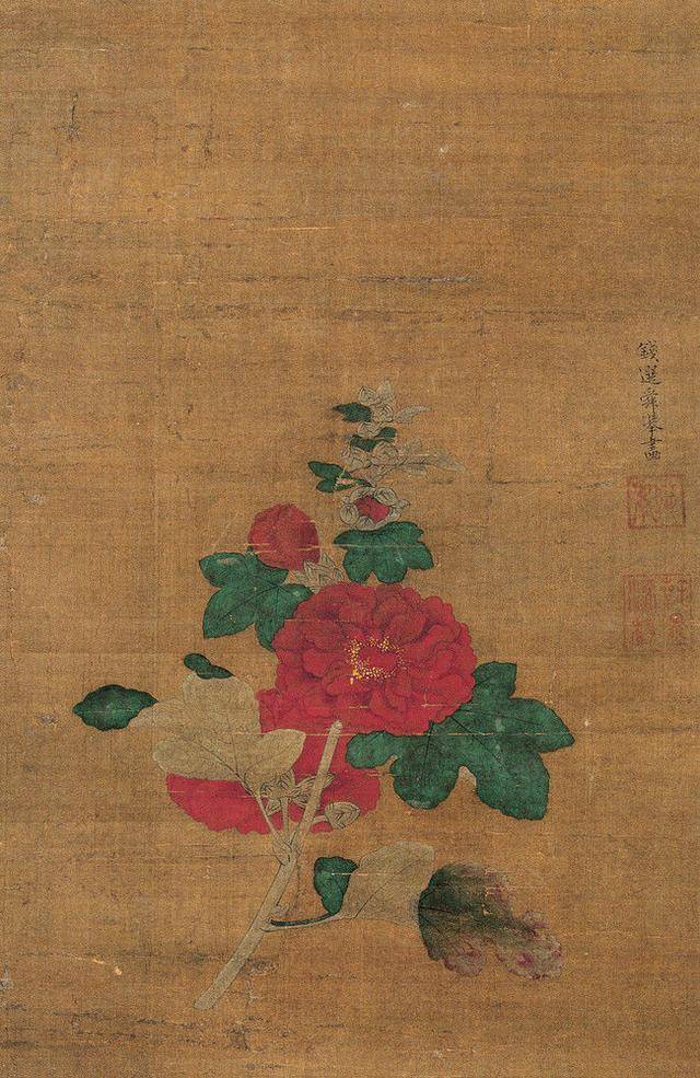 元代设色工笔花鸟代表人物-