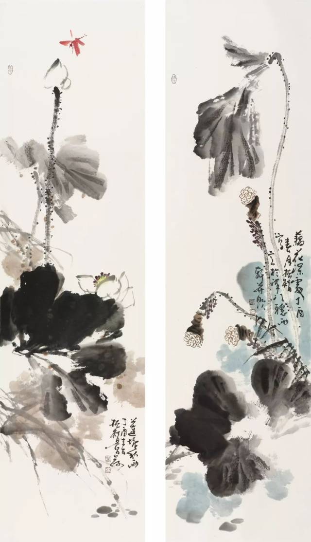 飞花吹满砚池头|董振智国画作品欣赏