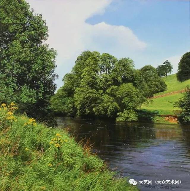 大众艺术网:表现经典传统的风景园林 —— 英国写实主义画家 michael