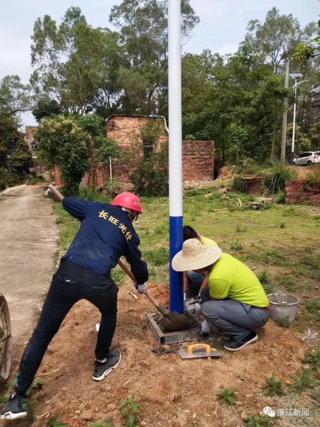 户外路灯安装