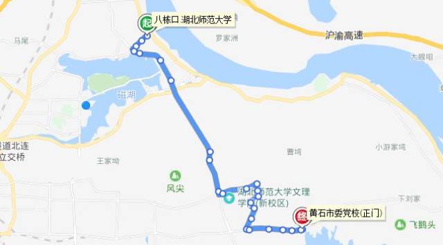 黄石2路车公交路线图图片