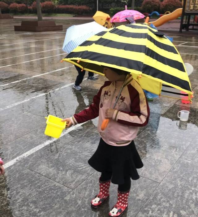 放地上接雨