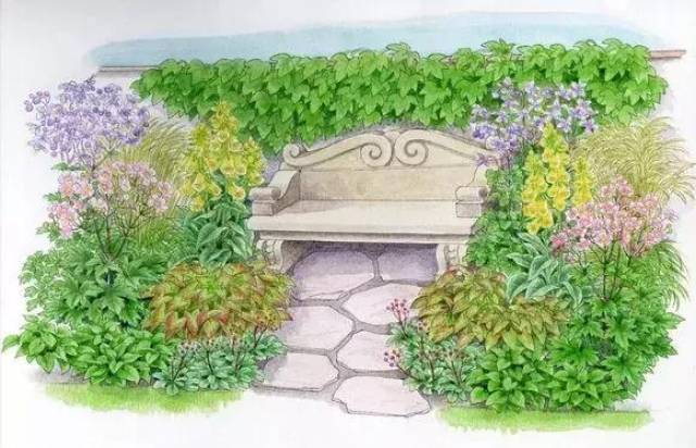 100张世界级花镜大师的手绘作品,以后家里的植物就这么搭配了!