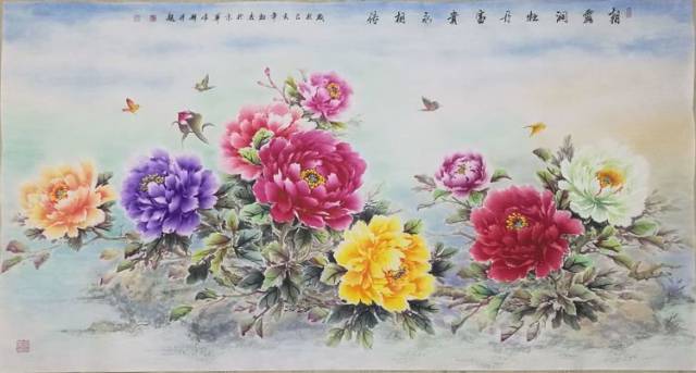 中华经典露珠牡丹——著名画家常辉先生作品鉴赏!