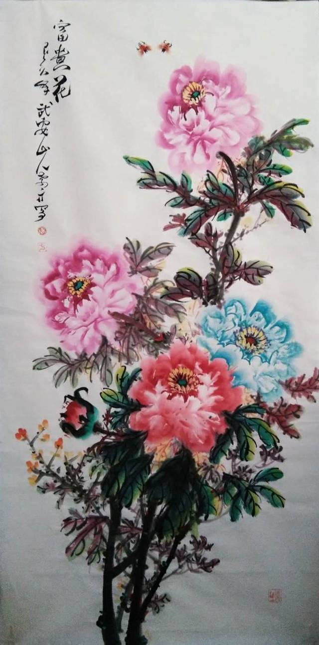 中国画名家——徐孝方写意牡丹精选