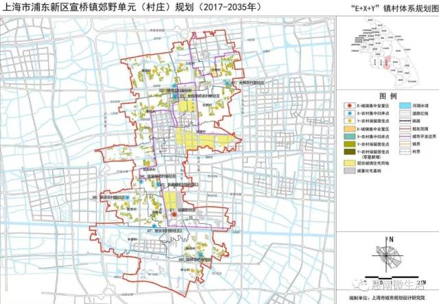 宣桥2035郊野单元规划:构建"上野综合体,打造"一核,一带,两轴"乡村