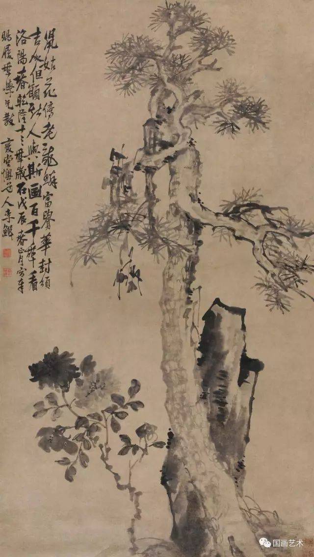 清代名家:李鱓画松作品欣赏