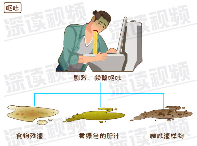 喝酒吐胆汁图片