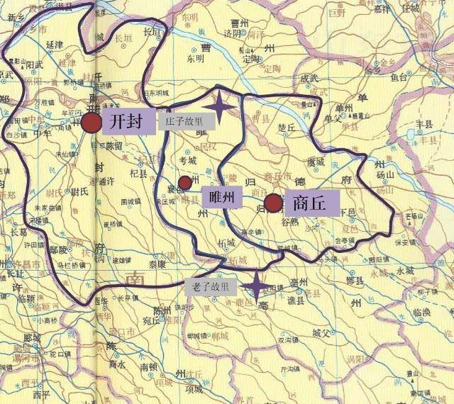 豫东格局下的睢睢县杞杞县太太康的发展
