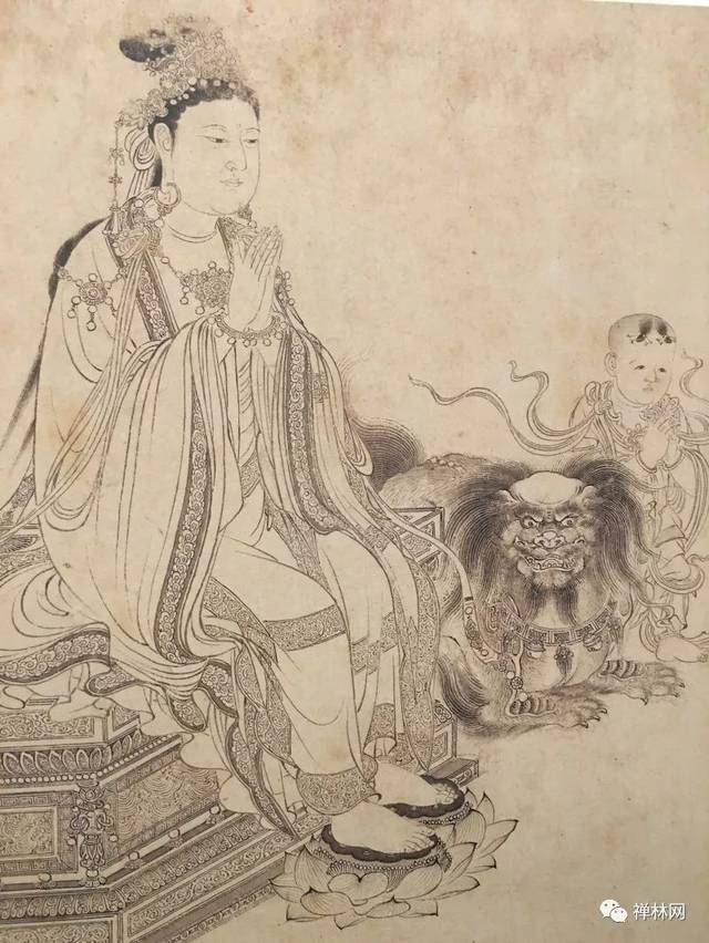 传为宋李公麟绘 维摩演教图 文殊菩萨问疾