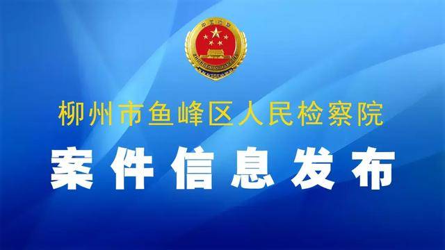 柳州市公安局柳江分局原党委委员,副局长韦炳密等三人被提起公诉