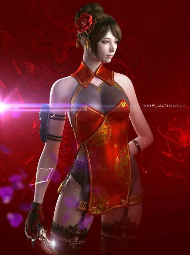 官方推出了有史以来最强的英雄角色"蝴蝶",红色旗袍搭配中国风的发型