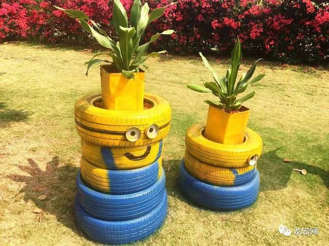 轮胎也能养植物,还能变身小黄人卖萌