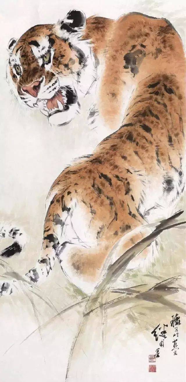 刘继卣画虎，史上一绝！_搜狐网