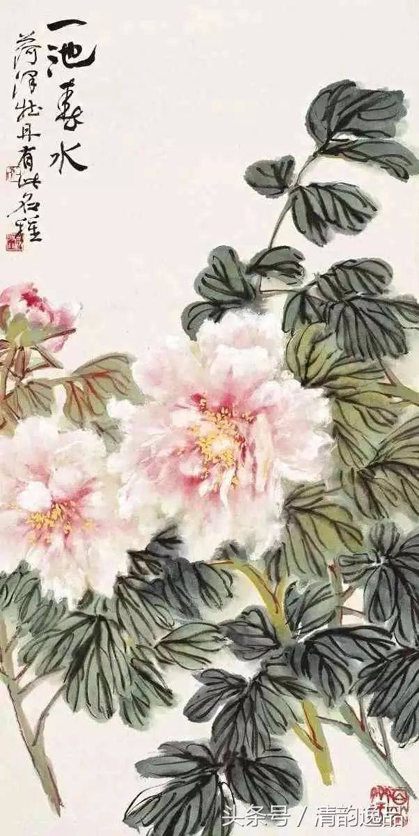 他尤擅兼工带写和没骨法花鸟画 陆抑非作品欣赏