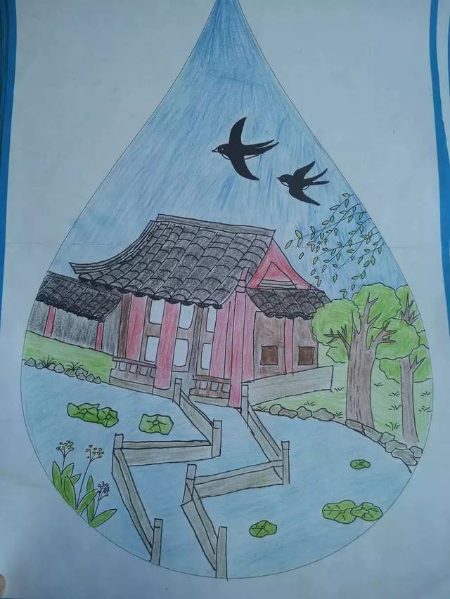 民主路小学"献礼新中国70华诞 共护美丽家乡河湖"绘画作品展