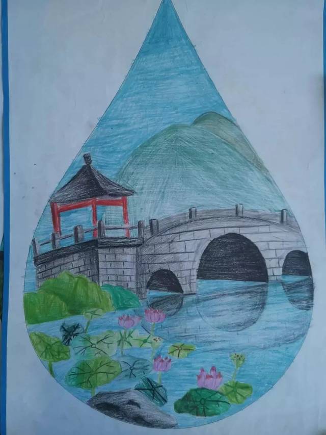 民主路小学献礼新中国70华诞 共护美丽家乡河湖绘画作品展