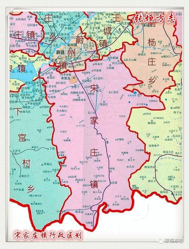 蔚县行政区划图图片