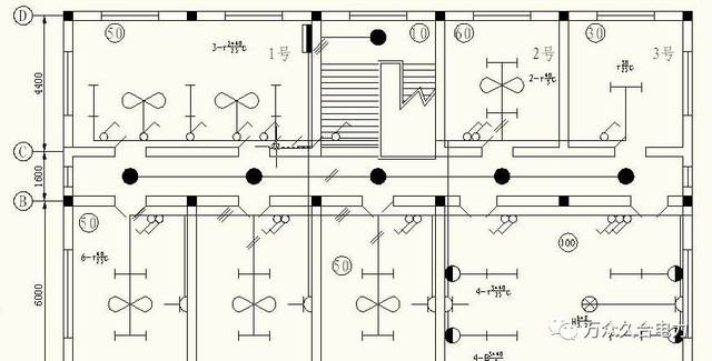 如何看懂电气照明平面图如何根据平面图布置灯具穿线