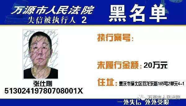 万源法院公布年度第二批48名"老赖"名单