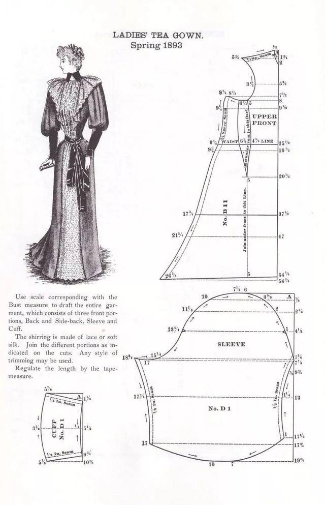 欧洲贵族古典服饰结构/维多利亚时期礼服纸样裁剪/中世纪宫廷服饰设计