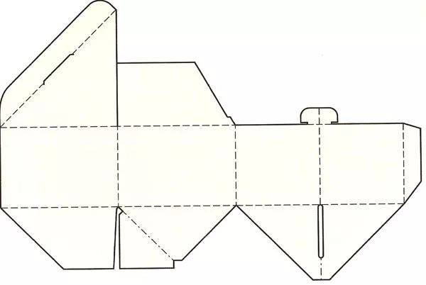 三角形盒子平面图图片