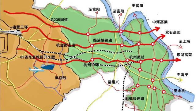 诸暨枫桥公路未来规划图片