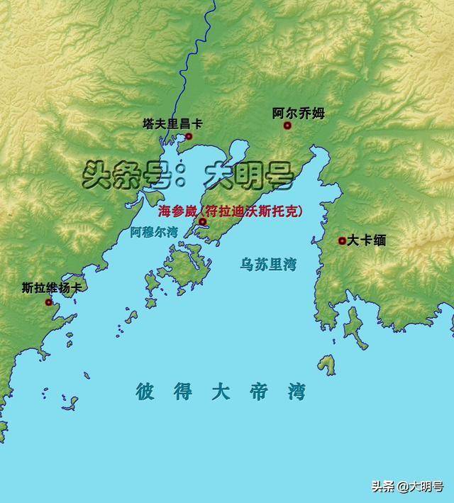 海参威地理位置图图片
