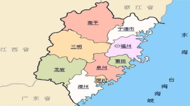 广东福建沿海地图图片