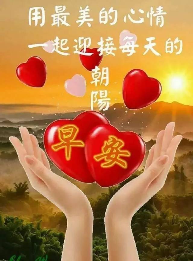 清晨最美早上好动图表情大全群发漂亮的早上好动图表情包