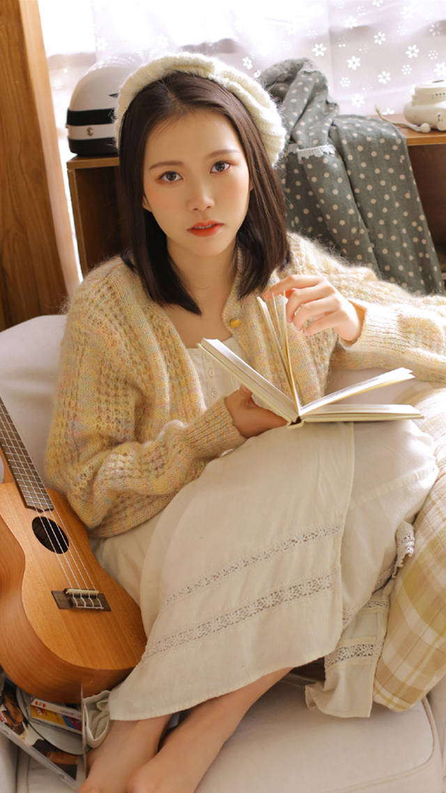 暖冬文艺美女私房温婉写真图片手机壁纸_手机搜狐网