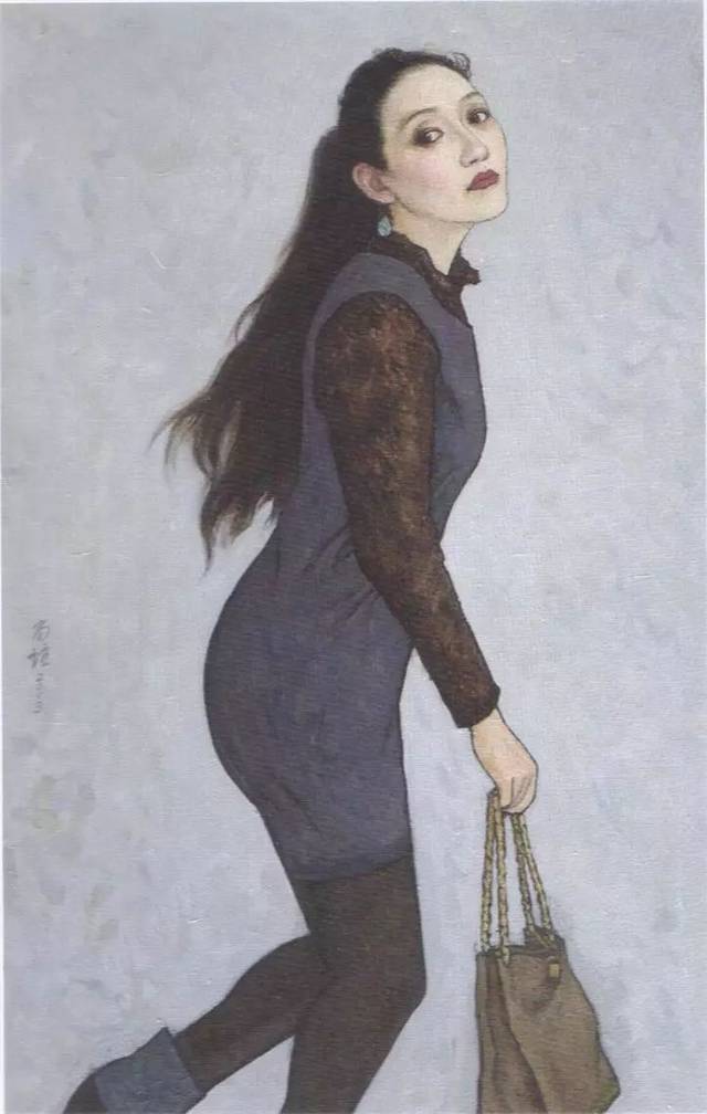 靳尚谊画女人图片