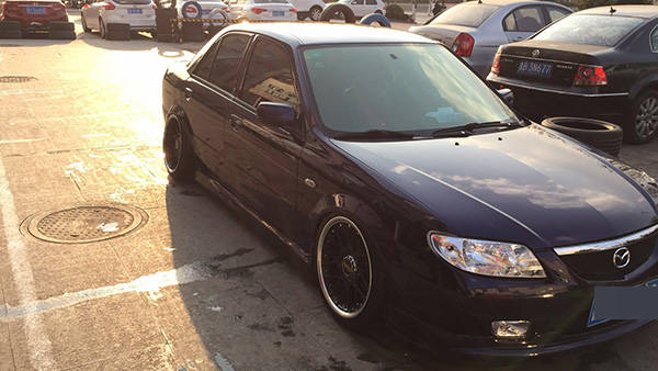 马自达海福星改装气动避震案例